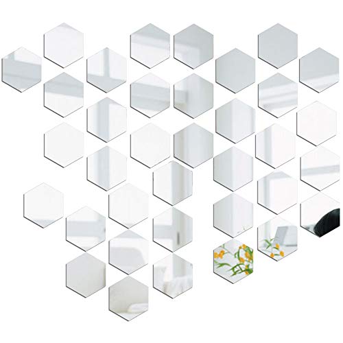 36pcs Pegatinas Pared Espejo Vinilos Adhesivos de Acrílico Hexagonales Decorativas DIY Decorar Hogar Habitación Dormitorio Baño 36pcs Pegatinas Pared Espejo Vinilos Adhesivos de Acrílico Hexagonales Decorativas DIY Decorar Hogar Habitación Dormitorio Baño