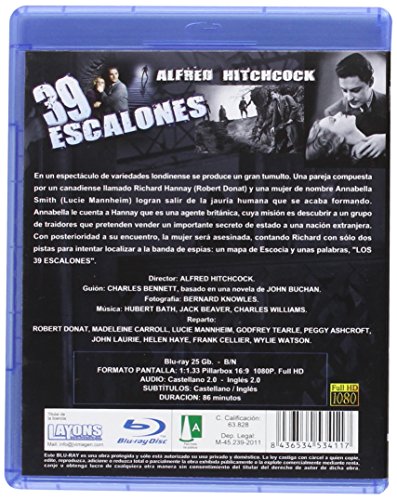 39 escalones (Alfred Hitchcock) [Blu-ray]