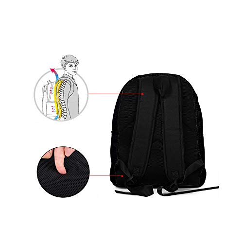 3D Anime Sword Art Online Mochila con Impresión en Color Deportes de Ccio Mochila Escolar Unisex, Adecuada para Adolescentes y Niñas