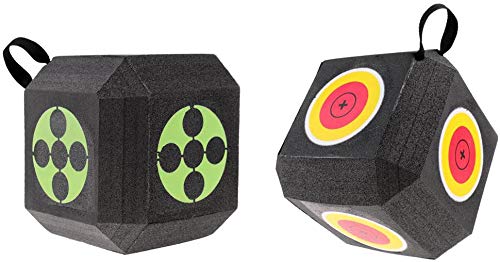 3D Cube Foam Target 18-1 Sided Arrow - Diana de doble arco (material XPE y naranja)