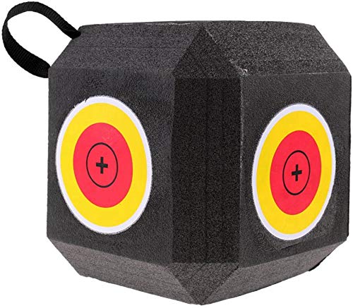 3D Cube Foam Target 18-1 Sided Arrow - Diana de doble arco (material XPE y naranja)