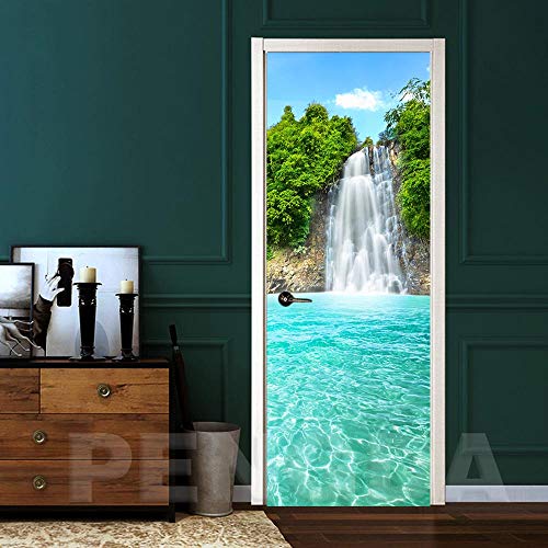 3D Etiqueta De Puerta Paisaje De Árboles En Cascada Pvc Adhesivo Fotográfico Vinilos Puerta Pegatina Pared Murales Para Cocina Sala De Baño Decorativos De Hogar Arte Moderno 95X215Cm 3D Etiqueta De Puerta Paisaje De Árboles En Cascada Pvc Adhesivo Fotográfico Vinilos Puerta Pegatina Pared Murales Para Cocina Sala De Baño Decorativos De Hogar Arte Moderno 95X215Cm