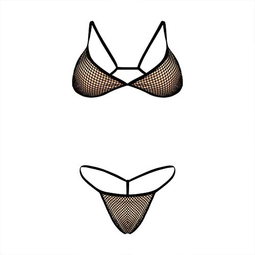 3PC BaƱadores Mujer Sexy Bikini Tanga y Camiseta Manga Larga Top Corto Mallas Transparente BaƱador Playa Verano Bra Swimwear Beachwear See Through Ajustado Yvelands(Negro,L) 3PC BaƱadores Mujer Sexy Bikini Tanga y Camiseta Manga Larga Top Corto Mallas Transparente BaƱador Playa Verano Bra Swimwear Beachwear See Through Ajustado Yvelands(Negro,L)