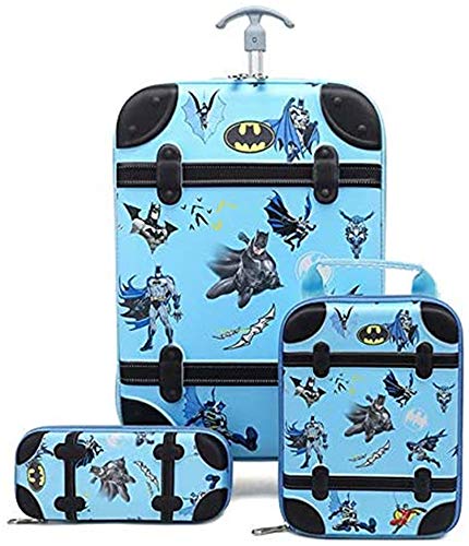 3pcs Caja de la Carretilla/Juego de los niños de Dibujos Animados de Batman Caso del Estudiante de la Carretilla Subir escaleras del Viaje del Equipaje Maleta Muchacho estéreo,e 3pcs Caja de la Carretilla/Juego de los niños de Dibujos Animados de Batman Caso del Estudiante de la Carretilla Subir escaleras del Viaje del Equipaje Maleta Muchacho estéreo,e