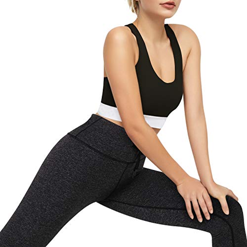 3W GRT Leggins Mujer,Mallas de Deporte de Mujer,Pantalones Petite Mujer,Pantalón Deportivo para Mujer,Cintura Alta Pantalones Deportivos para Running,Estiramiento,Yoga (Gris- con cordón, L)