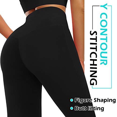 3W GRT Ropa Deportiva Mujer,Mallas de Deporte de Mujer,Leggins Mujer,Ropa Mujer,Pantalones Mujer,Pantalón Deportivo para Mujer,Yoga,Crossfit,Fitness (Negro, L)