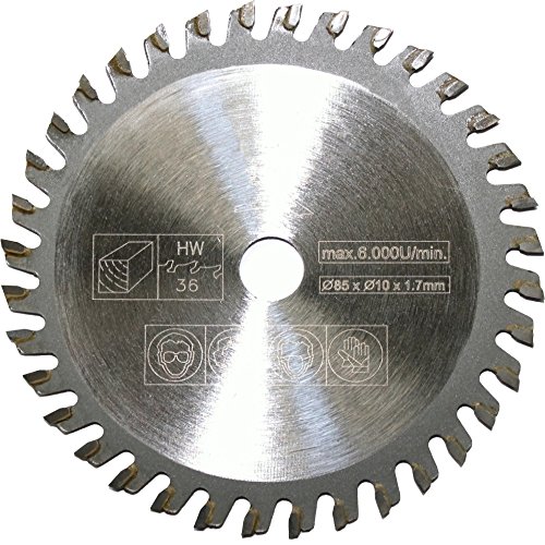 3X Mini Sierra Circular Hoja de Corte de Madera Ø 85x10mm 36T para Aldi Duro/Lidl/Norma 3X Mini Sierra Circular Hoja de Corte de Madera Ø 85x10mm 36T para Aldi Duro/Lidl/Norma