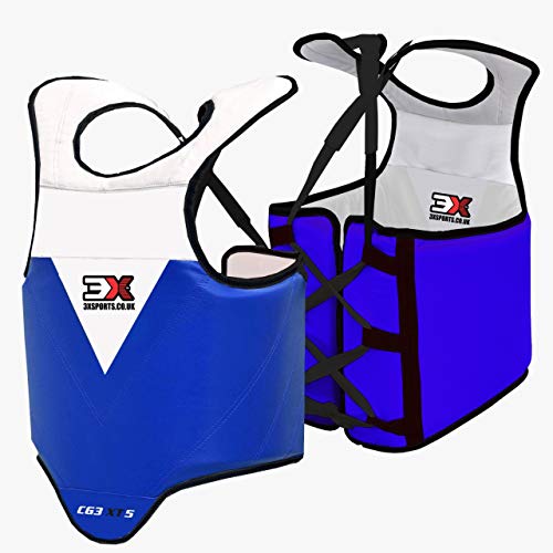 3X Professional Choice Boxeo Protector De Pecho Costilla Proteger Armadura Taekwondo Cuerpo Protector Krav Maga MMA Cuerpo Protección Artes Marciales Formación (Certificado CE Aprobado)