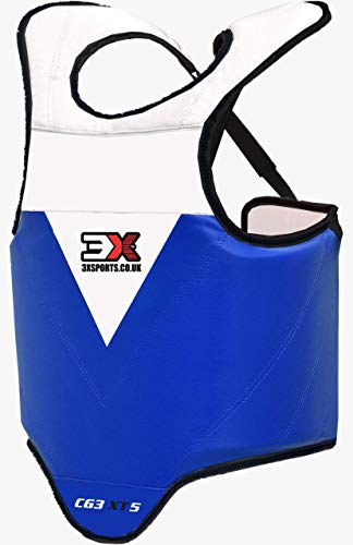 3X Professional Choice Boxeo Protector De Pecho Costilla Proteger Armadura Taekwondo Cuerpo Protector Krav Maga MMA Cuerpo Protección Artes Marciales Formación (Certificado CE Aprobado)