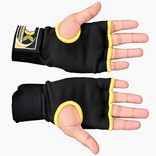 3X Professional Choice Guantes internos de Boxeo Acolchados de Gel Envolturas de Manos MMA Training Puño Protector Vendas Mitones