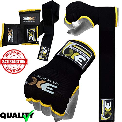 3X Professional Choice Guantes internos de Boxeo Acolchados de Gel Envolturas de Manos MMA Training Puño Protector Vendas Mitones