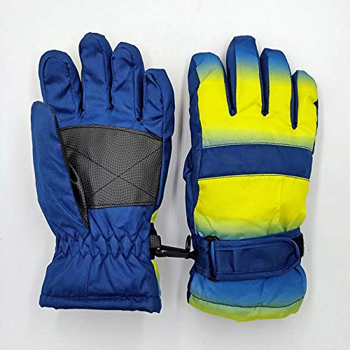 4-7y / 8-12y / 12-16y niños Invierno Guantes de esquí Impermeables y a Prueba de Viento para niños Snowboard al Aire Libre - Negro 2,10-12 Meses