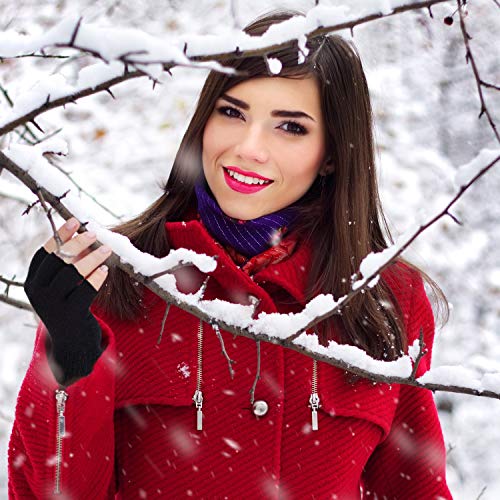 4 pares de guantes de invierno de punto sin dedos. Guantes elásticos y calientes para hombres y mujeres - - M 4 pares de guantes de invierno de punto sin dedos. Guantes elásticos y calientes para hombres y mujeres - - M