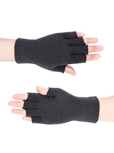4 pares de guantes de invierno de punto sin dedos. Guantes elásticos y calientes para hombres y mujeres - - M 4 pares de guantes de invierno de punto sin dedos. Guantes elásticos y calientes para hombres y mujeres - - M