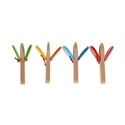 4 PCS Castañuelas De Madera Creativa Clapper Educación Temprana Música Juguetes For Niños, Color Al Azar, Juguetes Intelectuales, Liqingshangmao 4 PCS Castañuelas De Madera Creativa Clapper Educación Temprana Música Juguetes For Niños, Color Al Azar, Juguetes Intelectuales, Liqingshangmao