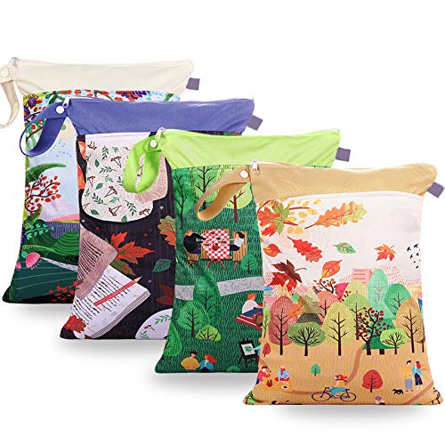 4 pezzi Borsa per Pannolini Lavabili Sacchetto Impermeabile Bambini con Cerniera Contenere i Pannolini Organizer Porta Pannolini lavabili e riutilizzabili per pannolini e indumenti asciutti e bagnati 4 pezzi Borsa per Pannolini Lavabili Sacchetto Impermeabile Bambini con Cerniera Contenere i Pannolini Organizer Porta Pannolini lavabili e riutilizzabili per pannolini e indumenti asciutti e bagnati