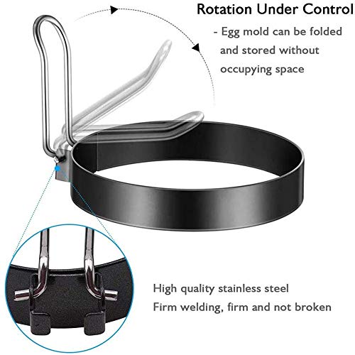 4 Piezas Anillos de Huevo,Moldes para Huevos Fritos,Anillos de Huevo Antiadherentes,con Cepillo de Aceite de Silicona,Funda de Silicona,para Huevos Frito y Panqueques,Cocinas,Restaurantes,Fiestas 4 Piezas Anillos de Huevo,Moldes para Huevos Fritos,Anillos de Huevo Antiadherentes,con Cepillo de Aceite de Silicona,Funda de Silicona,para Huevos Frito y Panqueques,Cocinas,Restaurantes,Fiestas