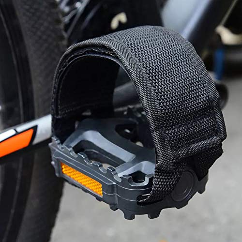 4 Piezas Correa de Pedal de Bicicleta Correas de Pedales para Principiantes para Spinning Bicicleta Estática Bicicleta Bicicleta Inicio o Gimnasio Negro Azul