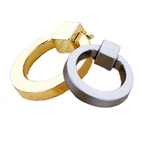 4 piezas de tirador de anillo armario, Anilla para armarios, Tirador Manija Anillo, cocina gabinetes muebles herrajes estilo tirador para cajón dorada, para Puertas, Armarios de Cocina,Cajones 4 piezas de tirador de anillo armario, Anilla para armarios, Tirador Manija Anillo, cocina gabinetes muebles herrajes estilo tirador para cajón dorada, para Puertas, Armarios de Cocina,Cajones