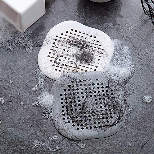 4 piezas Silicona Protector de drenaje con lechón Senhai Colador fregadero Ducha pelo colector Bañera Cubierta de drenaje para cocina Baño- Gris blanco 4 piezas Silicona Protector de drenaje con lechón Senhai Colador fregadero Ducha pelo colector Bañera Cubierta de drenaje para cocina Baño- Gris blanco