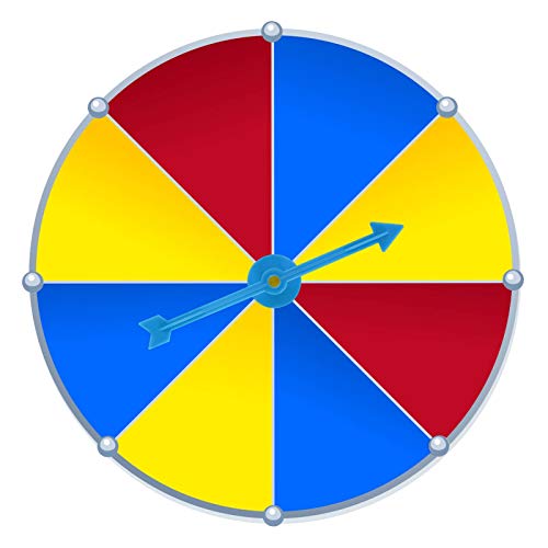 4 Pulgadas de Flecha de Spinner de Juego de Plástico en 5 Colores para Escuela, Spinner de Juego de Tablero (25 Piezas)