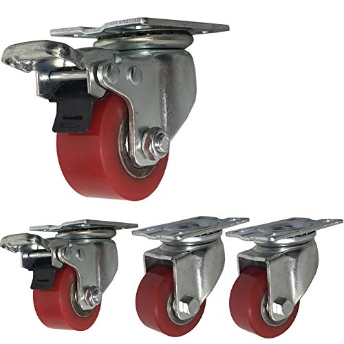 4 Ruedas industriales 40mm / 50mm heavy duty 1000kg Silencio PU Ruedas giratorias de placa con freno Soporte de acero Rodamiento de hierro Para muebles Transporte de la fábrica Mesa de Trabajo 4 Ruedas industriales 40mm / 50mm heavy duty 1000kg Silencio PU Ruedas giratorias de placa con freno Soporte de acero Rodamiento de hierro Para muebles Transporte de la fábrica Mesa de Trabajo