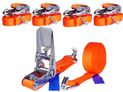 4 x 800 kg 4 m Tensor de carraca Cinchas correa trinquete con gancho Pulpos para baca Eslingas con carraca 25 mm 4 x 800 kg 4 m Tensor de carraca Cinchas correa trinquete con gancho Pulpos para baca Eslingas con carraca 25 mm