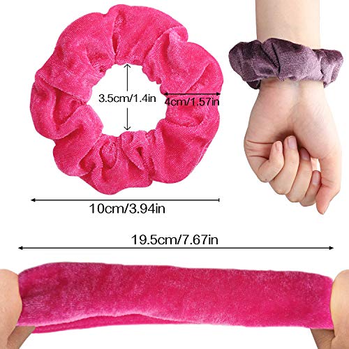 40 Colores Scrunchie, Goma de Pelo Lazo para scrunchies terciopelo de Velvet Elástico Hair Scrunchies, Stretchy Multicolor, Scrunchies Velvet Elástico Bandas Para Mujeres Niñas Accesorios JAANY