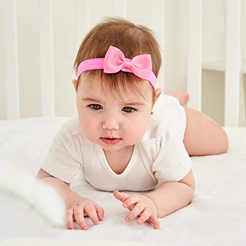 40 diademas elásticas para el pelo con lazo de grogrén, de 7 cm, para bebés y niñas recién nacidas 40 diademas elásticas para el pelo con lazo de grogrén, de 7 cm, para bebés y niñas recién nacidas