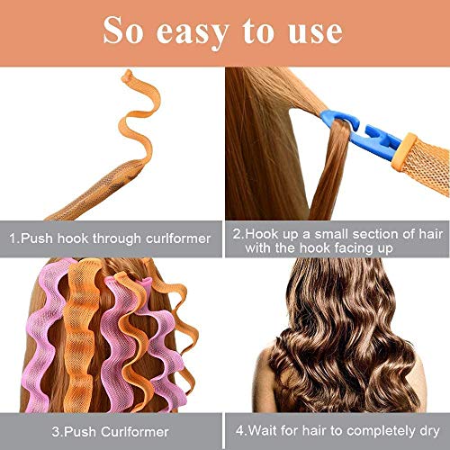 40 Piezas Rizadores de pelo de 30 cm Rizos en espiral, kit de peinado Rulos mágicos para el cabello, rizadores de pelo sin ondas calor Kit de peinado Rizadores de pelo en espiral con ganchos peinado 40 Piezas Rizadores de pelo de 30 cm Rizos en espiral, kit de peinado Rulos mágicos para el cabello, rizadores de pelo sin ondas calor Kit de peinado Rizadores de pelo en espiral con ganchos peinado