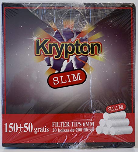 4000 Filtros Krypton 6mm slim para tabaco de liar