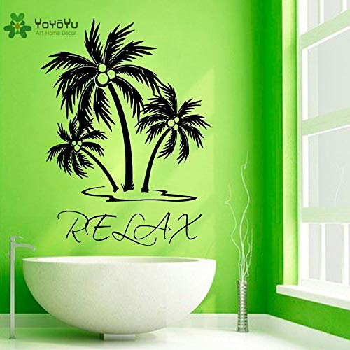 42 * 55cm Wall Decal Vinyl Sticker palmera relajarse Wall Art Decor Living dormitorio casa casa decoracion mural Wallpaper cartel