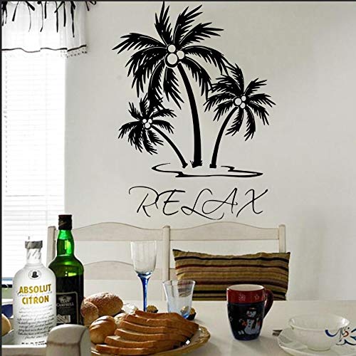 42 * 55cm Wall Decal Vinyl Sticker palmera relajarse Wall Art Decor Living dormitorio casa casa decoracion mural Wallpaper cartel