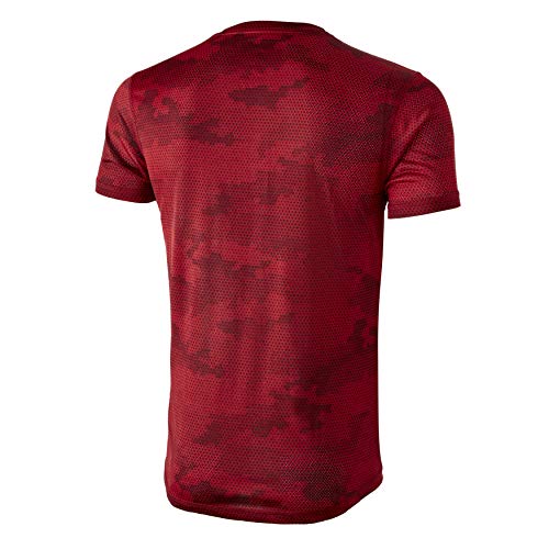 42K Running - Camiseta técnica 42K MIMET Hombre Ruby Red Hexagon M