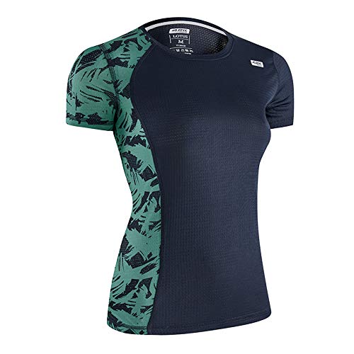 42K Running - Camiseta técnica Lotus Mujer Midnight Blue L