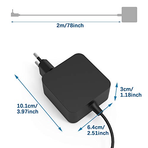 45W Adaptador Cargador Portátil para ASUS X553MA X553M X553 X541UA X200CA X540 X540S X540L X453MA X556U X441SA UX430UA UX31A UX305U UX410U UX21A UX303L UX301 F553M TP300L, Fuente de Alimentación ASUS