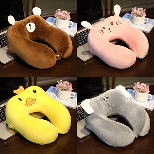 47-B Forma De Animales De Dibujos Animados De Almohada En Forma De U, Almohada De Cuello De Algodón De Memoria De Automóvil, Siesta De Viaje Portátil Viaje En Forma De U En Forma De U, Regalo De Vacac