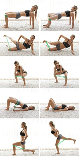 4er Widerstandsbänder Gymnastikbänder Set Resistance bands für Muskelaufb au Yoga und Therapie Trainingsbänder, Loop Bänder, Mini Bands