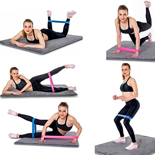 4er Widerstandsbänder Gymnastikbänder Set Resistance bands für Muskelaufb au Yoga und Therapie Trainingsbänder, Loop Bänder, Mini Bands