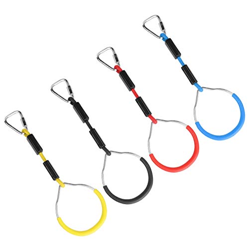 4PCS/Set Niños Columpio Colorido Anillo de Gimnasia Accesorio de Cuerda Deportiva para niños