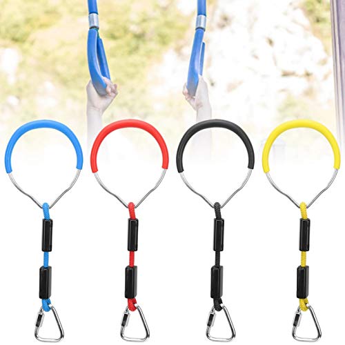 4PCS/Set Niños Columpio Colorido Anillo de Gimnasia Accesorio de Cuerda Deportiva para niños