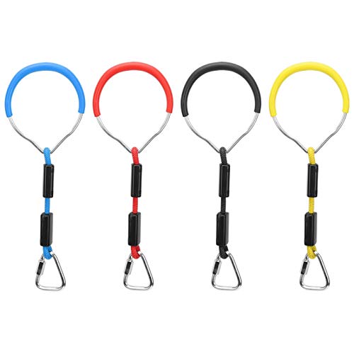 4PCS/Set Niños Columpio Colorido Anillo de Gimnasia Accesorio de Cuerda Deportiva para niños