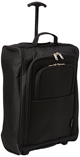 5 Cities 42L Mochila Ligero Maletas de Cabina Equipaje de mano Equipaje de cabina (Negro)