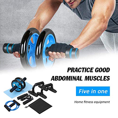 5 en 1 Kit de Rueda Abdominal, Push Up Bars, Cuerda para Saltar, Fortalecedor de Mano, Rodilla Mat para Entrenamiento en Casa Ejercicios Fitness 5 en 1 Kit de Rueda Abdominal, Push Up Bars, Cuerda para Saltar, Fortalecedor de Mano, Rodilla Mat para Entrenamiento en Casa Ejercicios Fitness