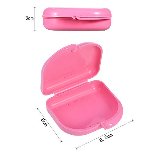 5 Pièces Caja de Retenedor Caja de Prótesis Dental Caja de Protector Bucal Porta Dentaduras de Ortodoncia Contenedor de Almacenamiento