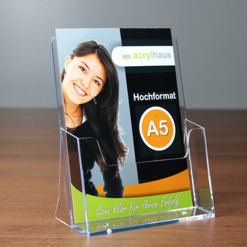 5 pieza DIN A5 prospectos y catálogos (// – Soporte para prospectos/ – Expositor verticales transparente 5 pieza DIN A5 prospectos y catálogos (// – Soporte para prospectos/ – Expositor verticales transparente