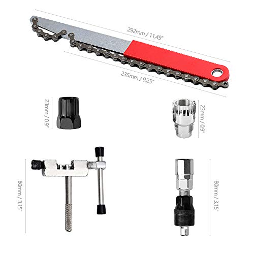 5 Piezas de Herramientas Profesionales de Reparación de Bicicletas, Látigo de Cadena, Separador de Cadena, Extractor de Bielas, Soporte Inferior des Montado para Bicicleta de 7-11 Velocidades 5 Piezas de Herramientas Profesionales de Reparación de Bicicletas, Látigo de Cadena, Separador de Cadena, Extractor de Bielas, Soporte Inferior des Montado para Bicicleta de 7-11 Velocidades