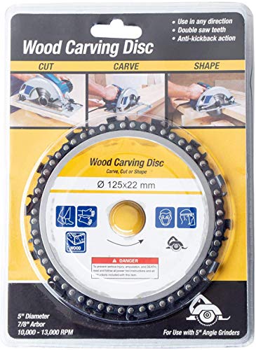5 Pulgadas Disco de Talla de Madera 125 mm Amoladora angular Disco de cadena Disco de cadena de 14 dientes Herramientas de corte y ajuste de talla de madera Accesorios de sierra circular 5 Pulgadas Disco de Talla de Madera 125 mm Amoladora angular Disco de cadena Disco de cadena de 14 dientes Herramientas de corte y ajuste de talla de madera Accesorios de sierra circular