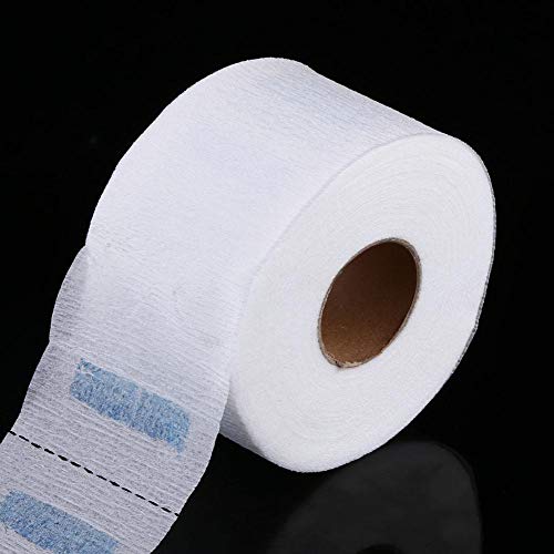 5 rollos de papel desechable para el cuello, banda elástica resistente al agua de papel elástico profesional, protector accesorio de peluquería herramienta para lavado de cabello corte afeitado