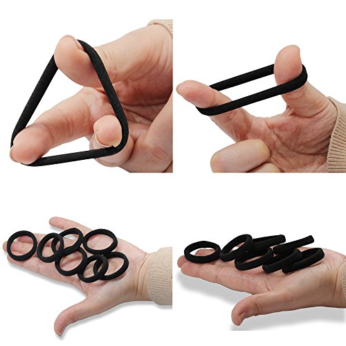 50 gomas de pelo de algodón de alta calidad, color negro, ideal para el uso diario Goma elástica para el pelo, sin alambre, para mujeres y niñas. 50 gomas de pelo de algodón de alta calidad, color negro, ideal para el uso diario Goma elástica para el pelo, sin alambre, para mujeres y niñas.